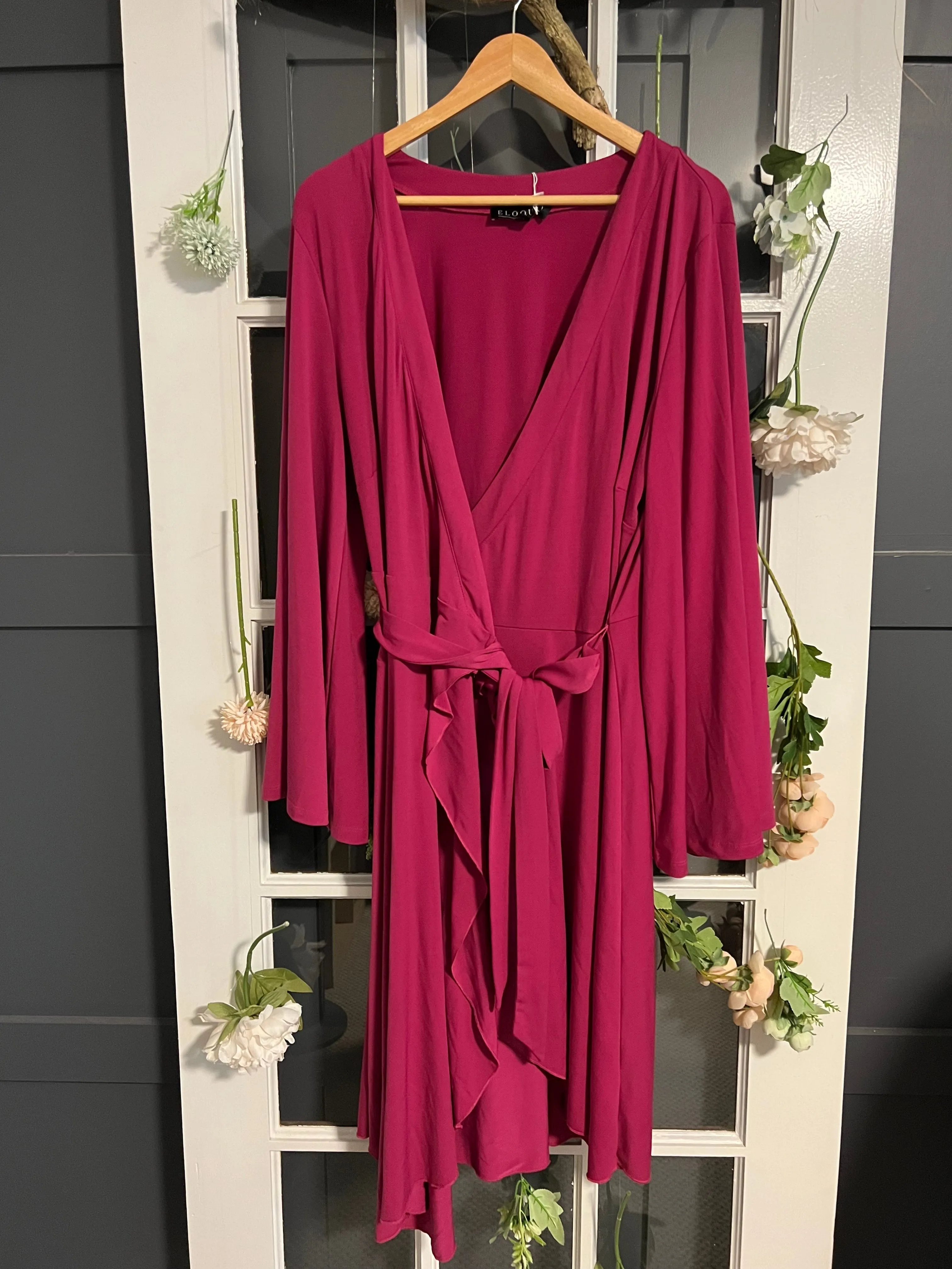 Magenta Wrap Dress 18