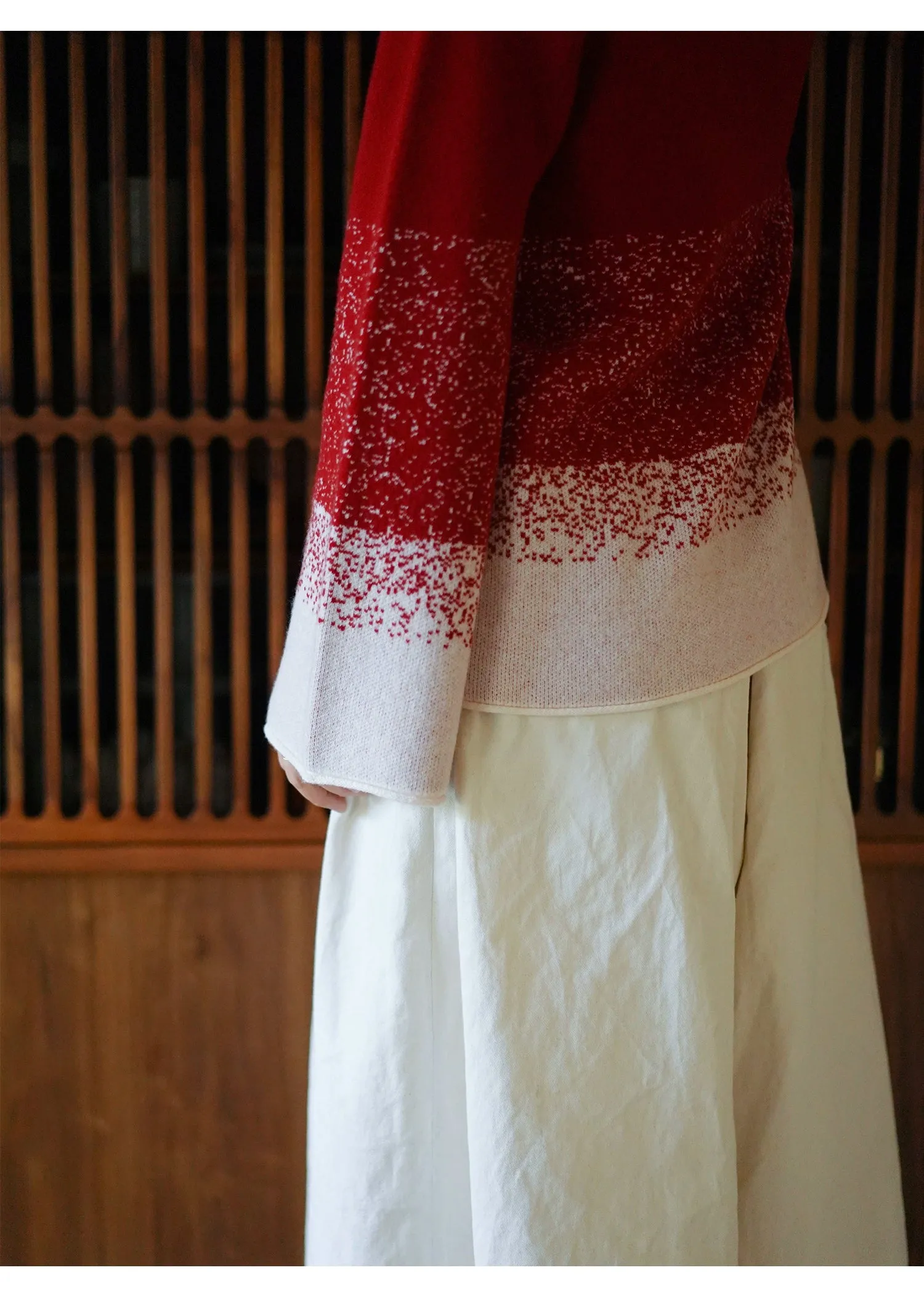 Mana Chinese New Year Girls' Woollen Sweater and Pants
