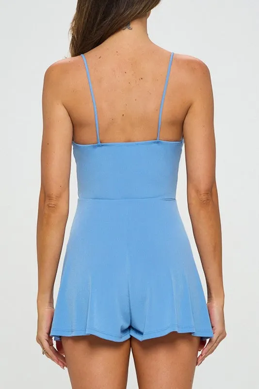 Marlo Wrap Dress in Blue