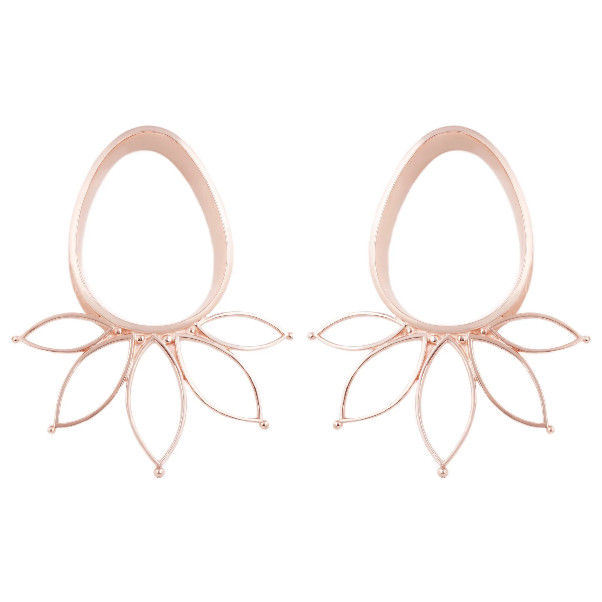 Marquise Eyelets - Rose Gold Plated