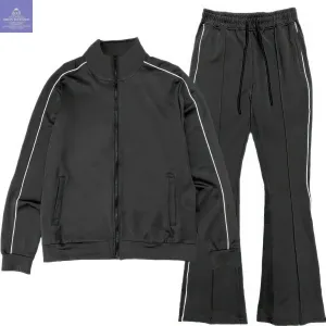 Men's Solid Stacked Flared Track Set
