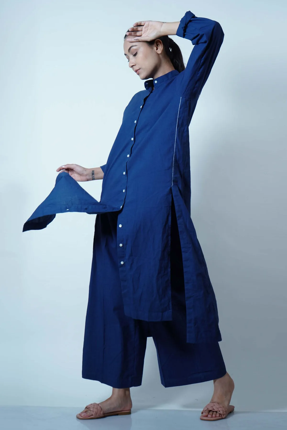 Midnight Blue Flared Pants
