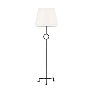Montour Large Floor Lamp Aged Iron Finish