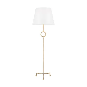 Montour Large Floor Lamp Coastal Gild Finish