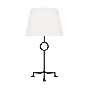 Montour Large Table Lamp Aged Iron Finish