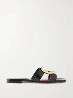 Nagoya embellished cutout leather slides