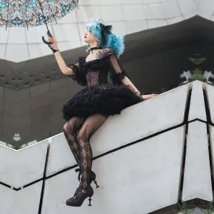 Neo Ludwig~Elegant Lolita Fishbone Corset Tail Dress