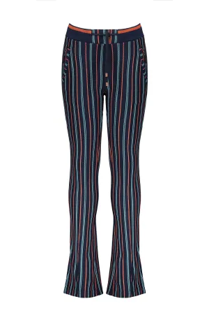 NoNo Sahara striped punta flared pants