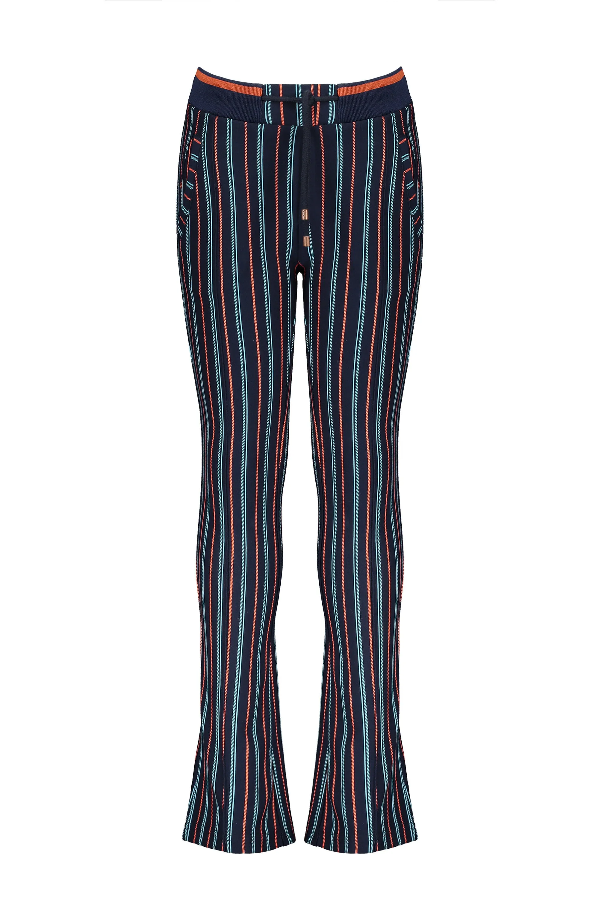 NoNo Sahara striped punta flared pants