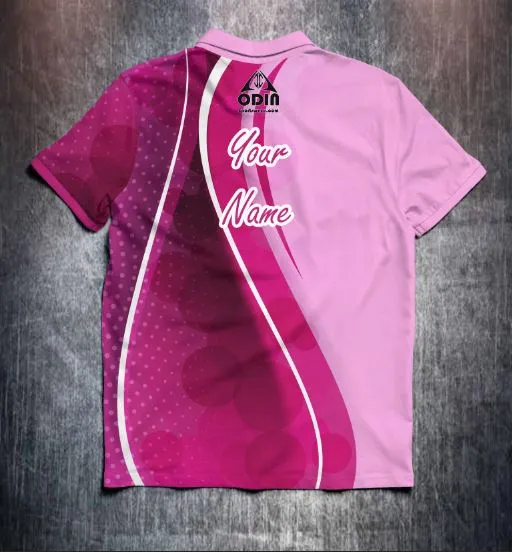 Pink Waves Design Shirt