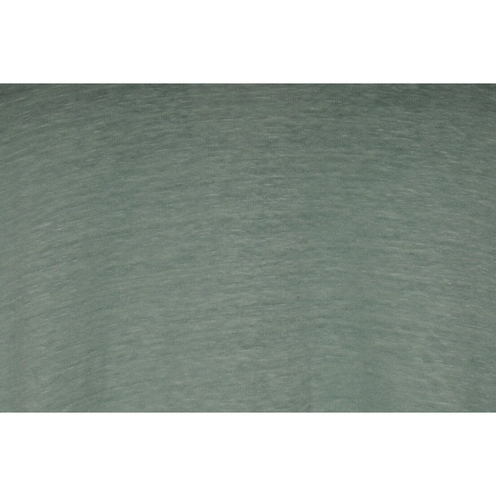Polo Shirt Size Small Green 100% Linen Short Sleeve Collar Henley