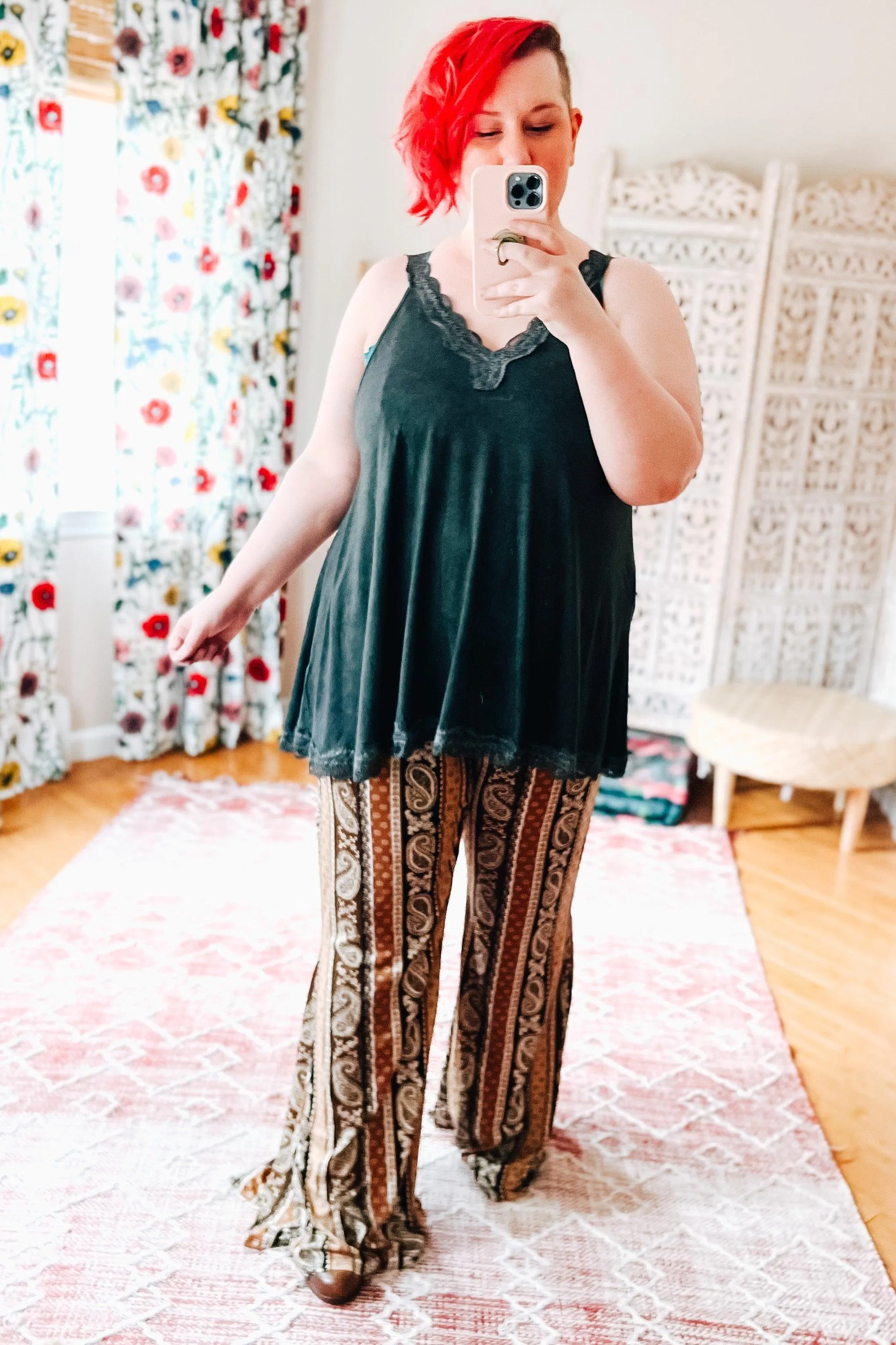 Pretenders Paisley Print Flared Pants