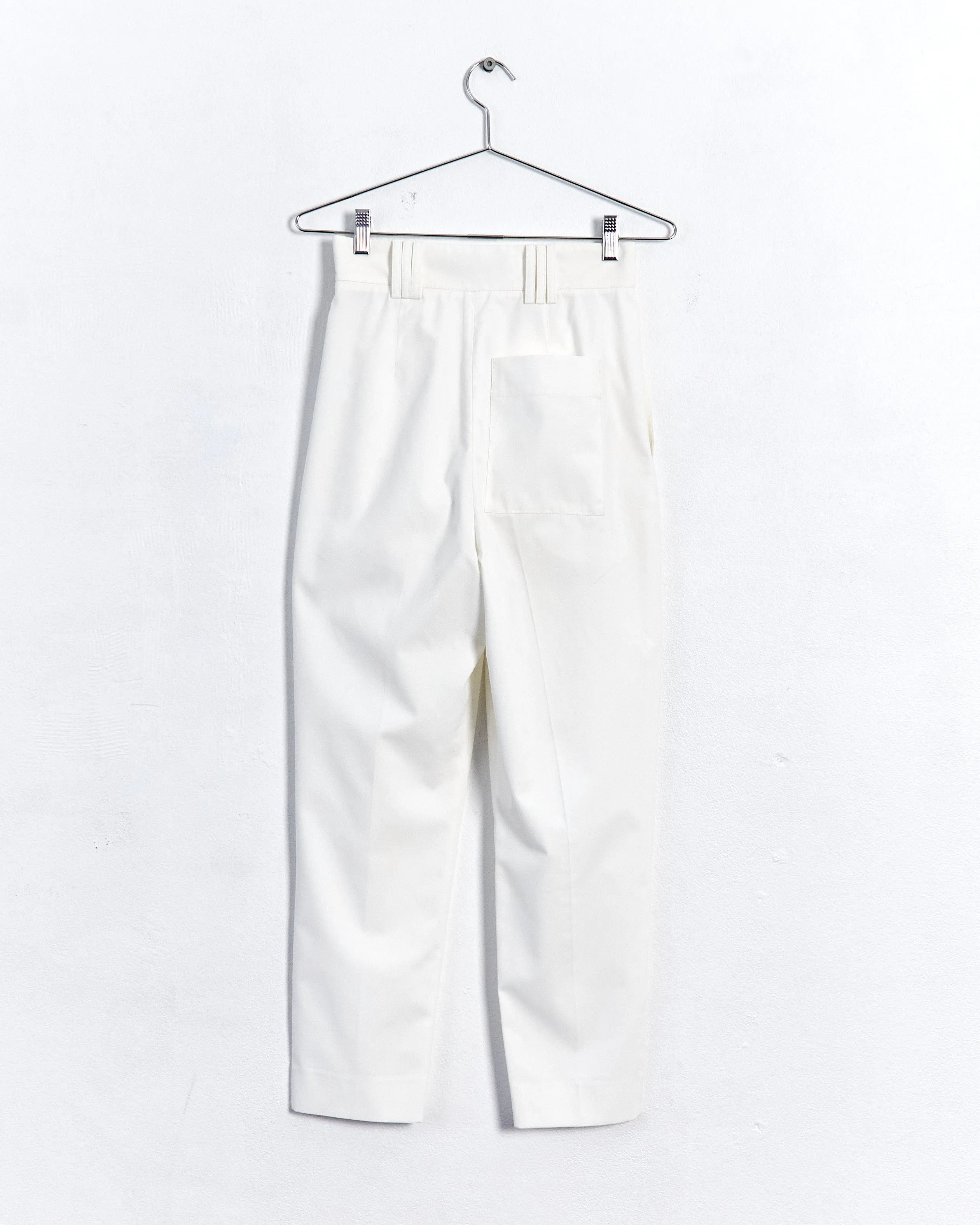 Proenza Schouler wrap front tapered pants, ivory, 6