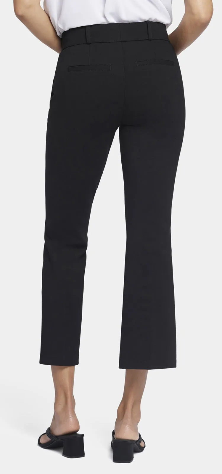 Pull-On Flared Ankle Trouser Pants Sculpt-Her™ Collection | Black