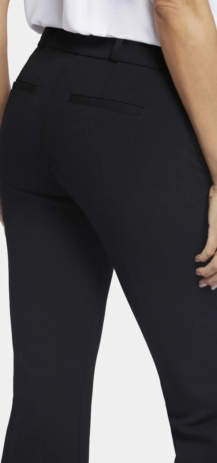 Pull-On Flared Ankle Trouser Pants Sculpt-Her™ Collection | Black