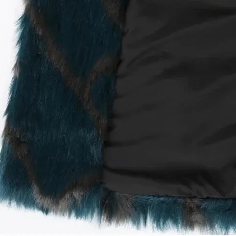 Skye Shaggy Faux Fur Short Coat