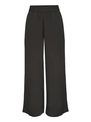Soft Brushed Twill Pull On Wide Pants