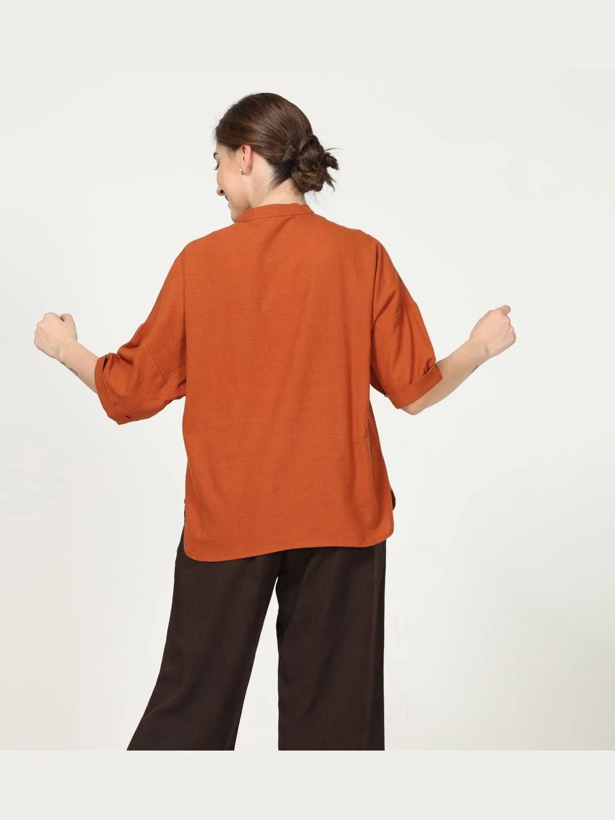 Solid Kimono Top with Wide Leg Pants Co-ord Set