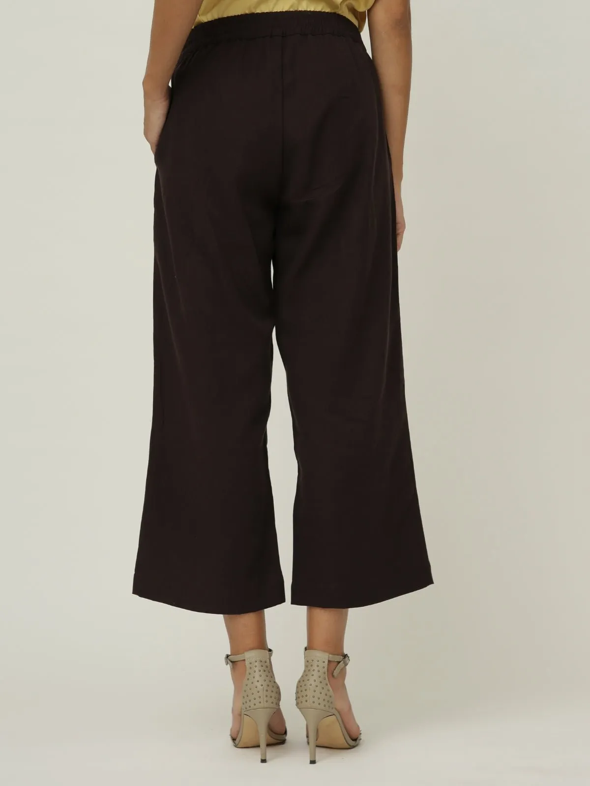 Solid Kimono Top with Wide Leg Pants Co-ord Set