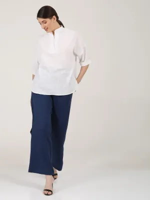 Solid Kimono Top with Wide Leg Pants Co-ord Set