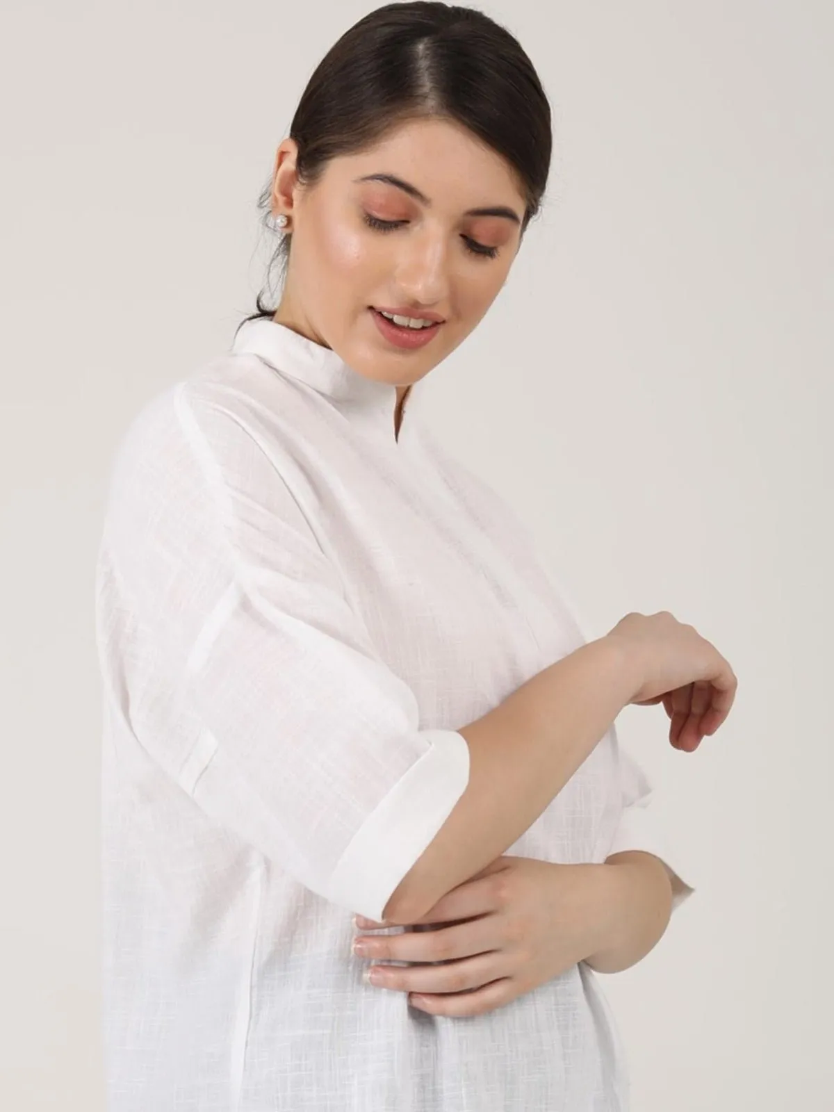 Solid Kimono Top with Wide Leg Pants Co-ord Set