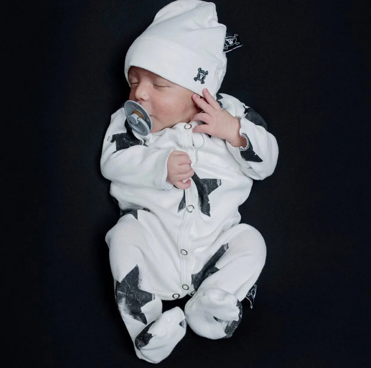 Star Foot Overall - White