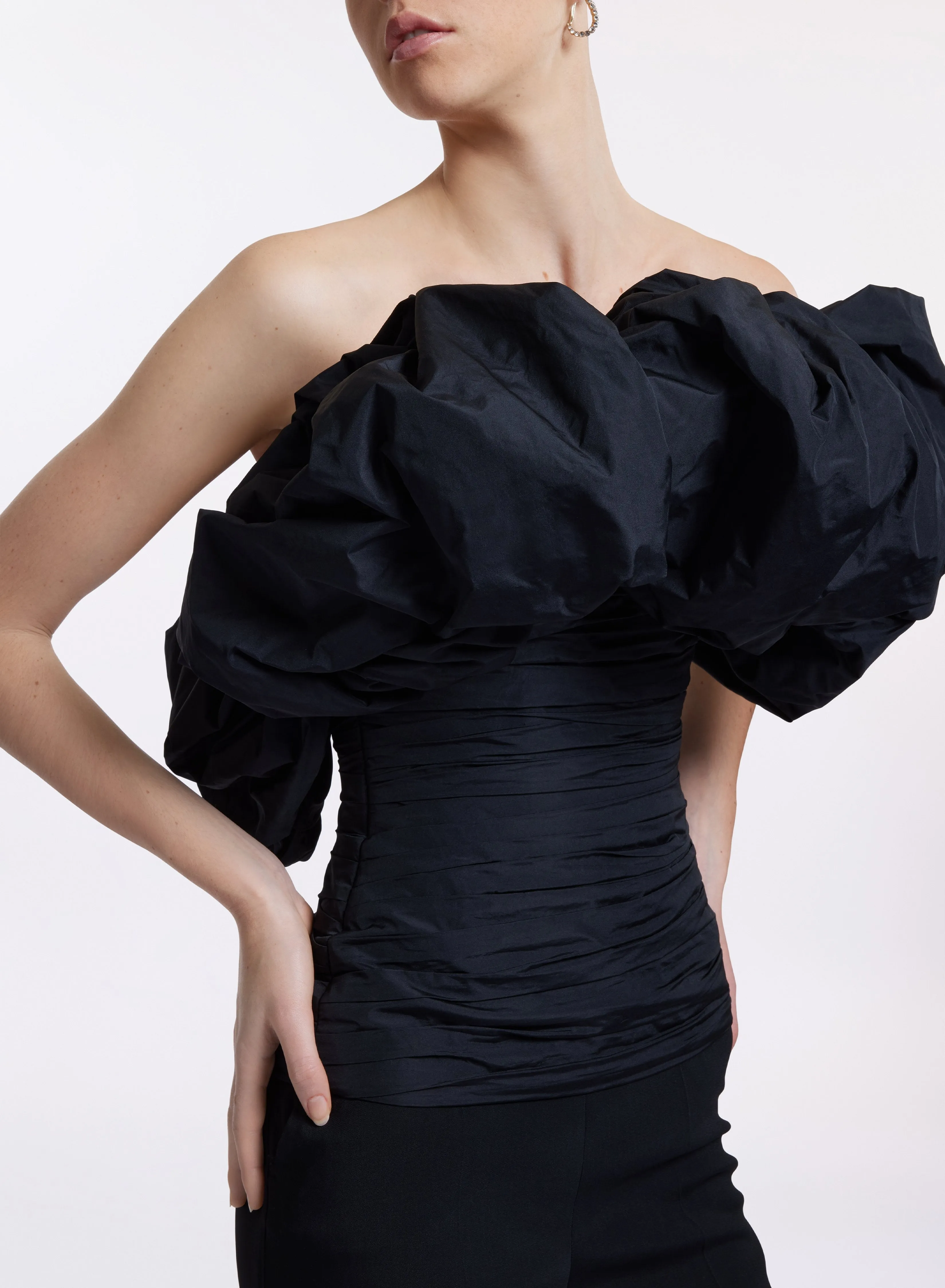 Strapless Taffeta Top