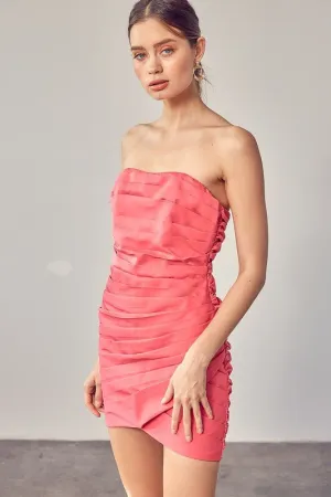 Strapless Wrap Dress