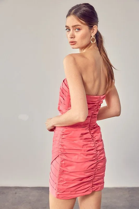 Strapless Wrap Dress