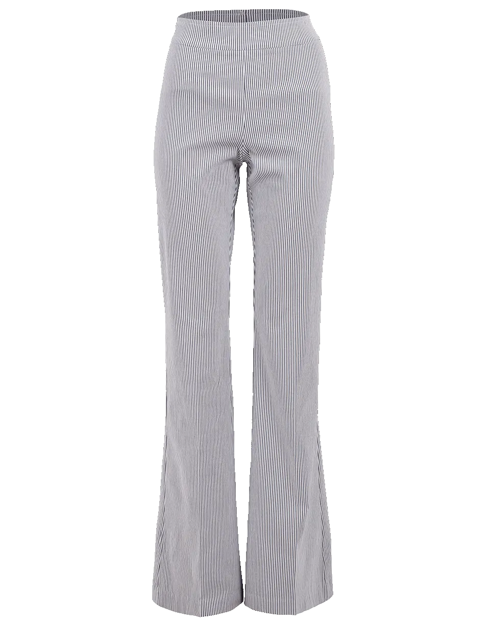 Stripe Seersucker Flare Pant