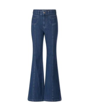 Striped Flared Jeans