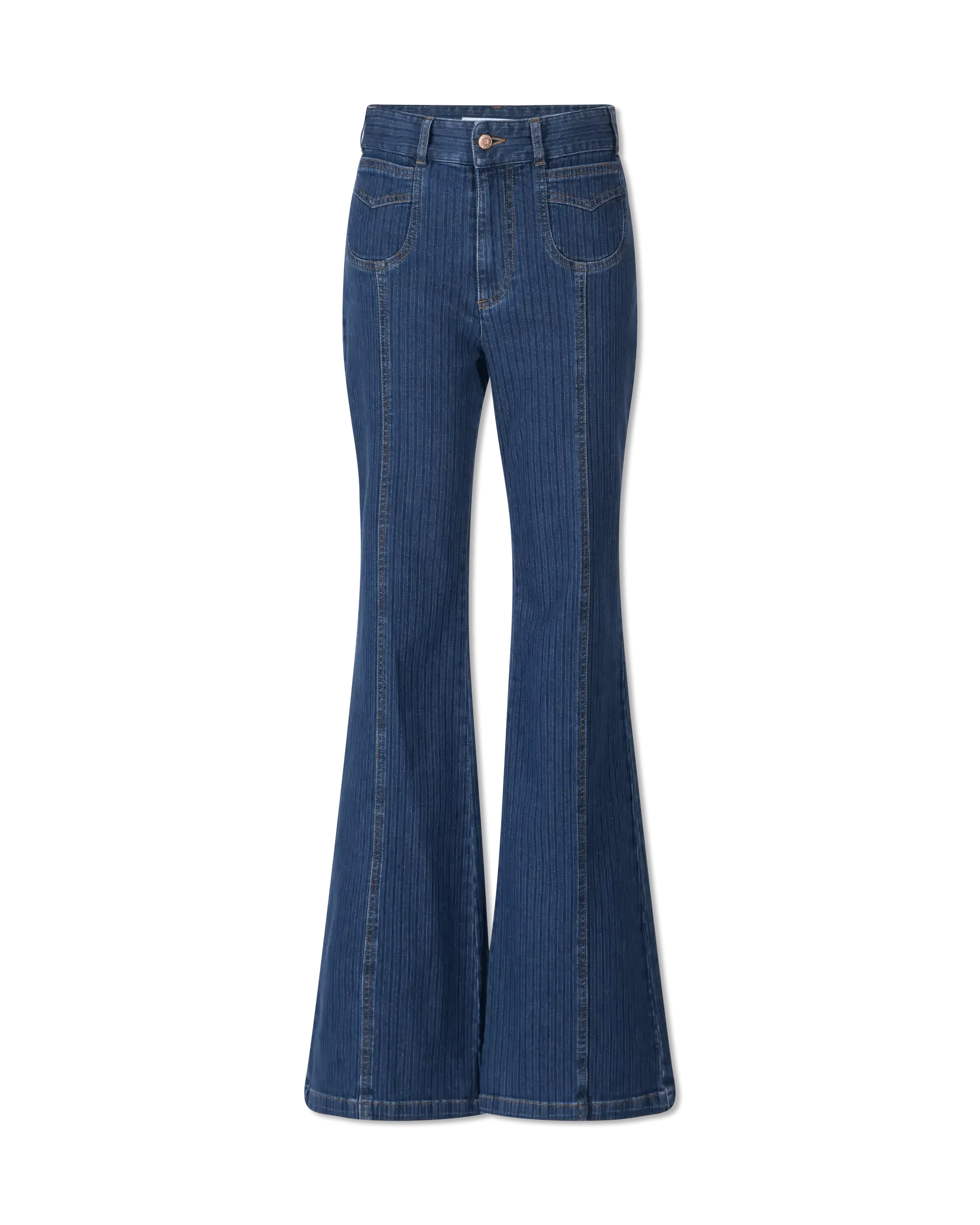 Striped Flared Jeans