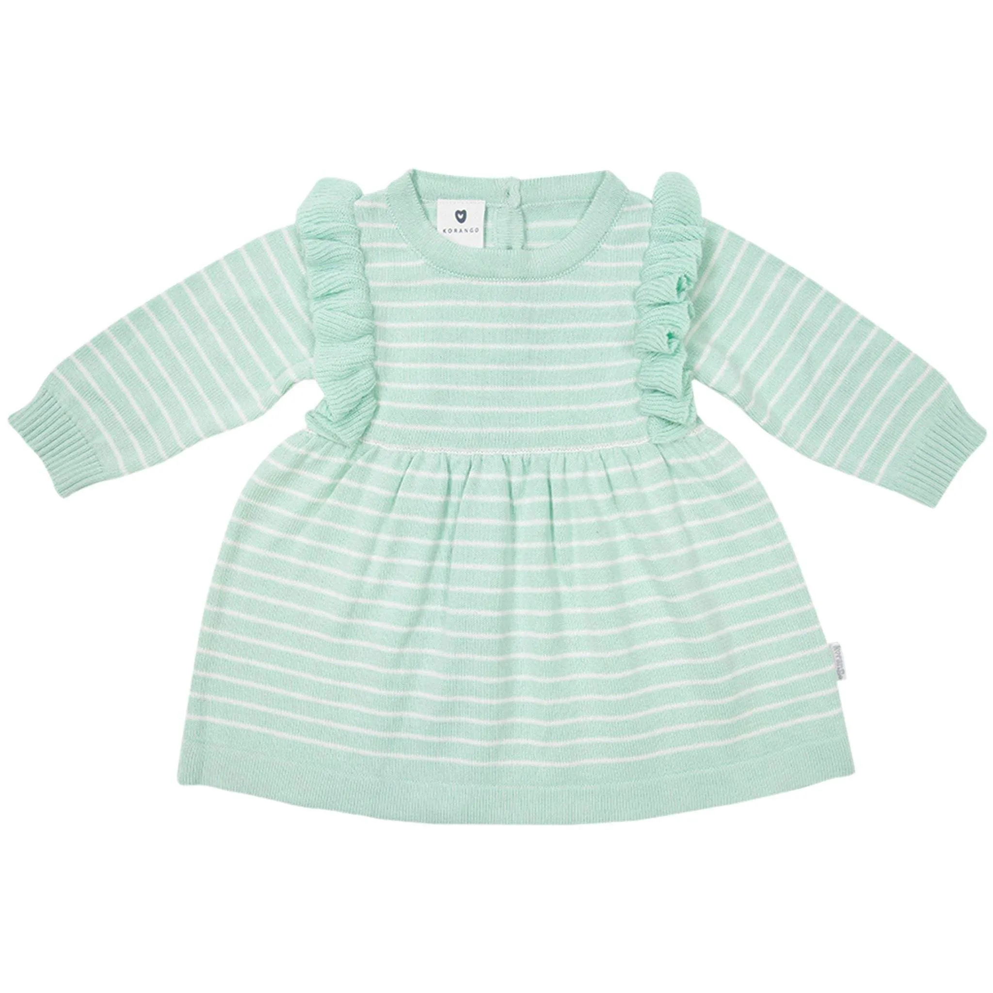 Striped Knit Dress Mint