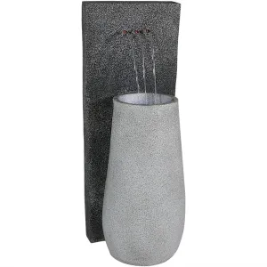 Sunnydaze Three Stream Monterno Outdoor Fountain with LED Light - 35"