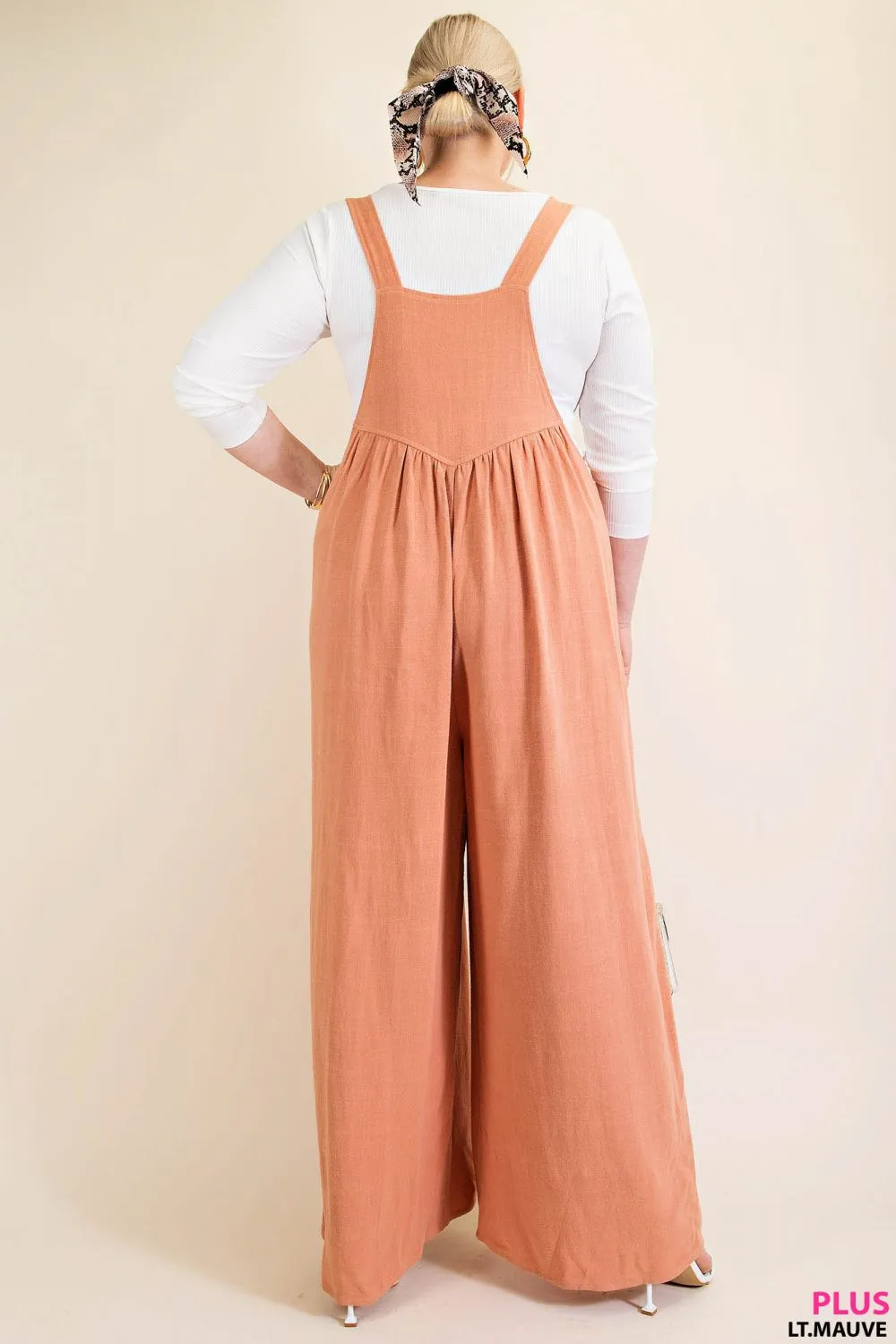 Sunset Wide Leg Overall Jumpsuit