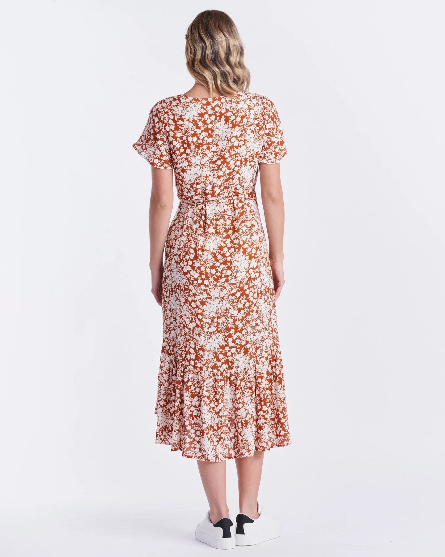 Susanna Wrap Dress - Rosewood Floral