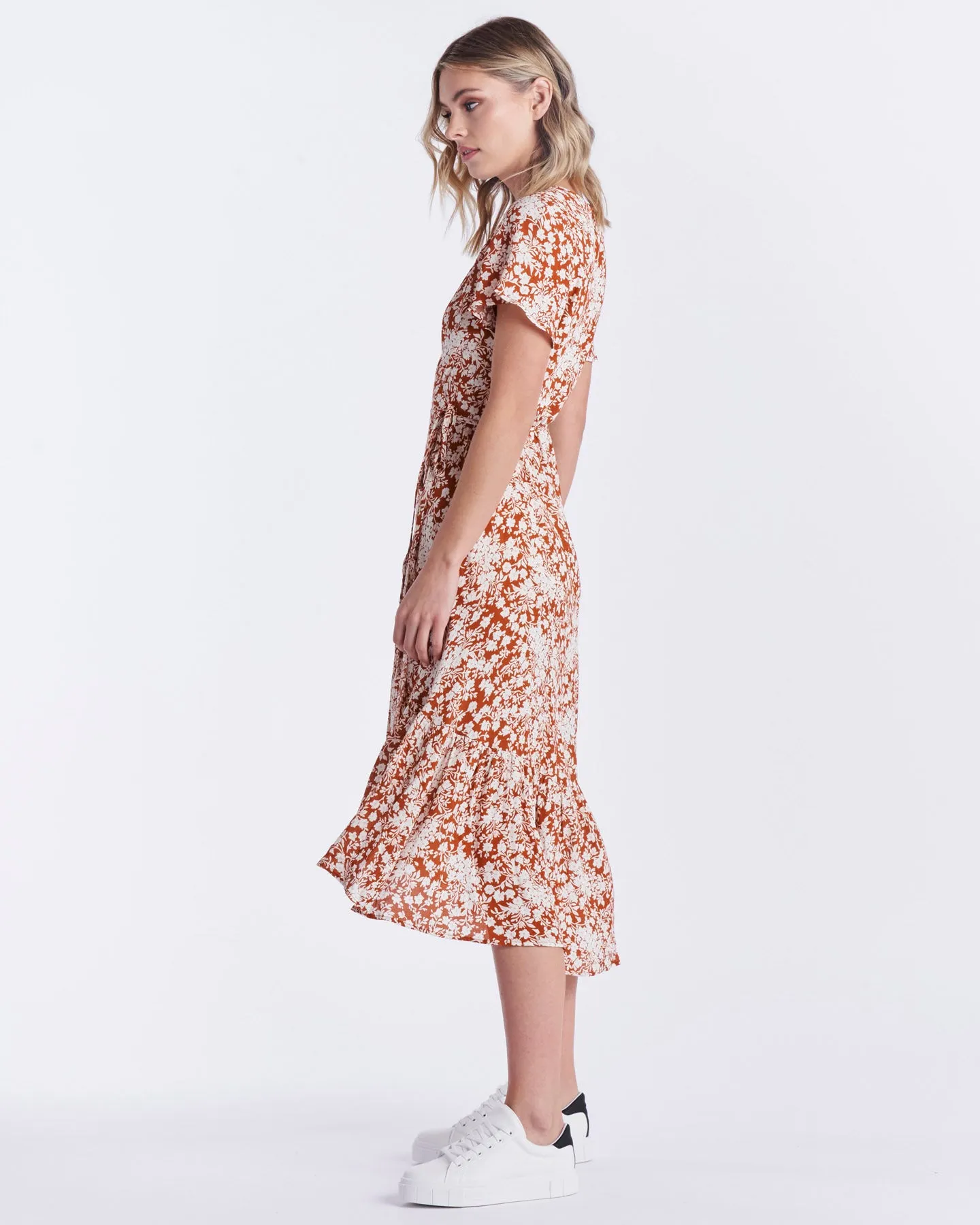 Susanna Wrap Dress - Rosewood Floral