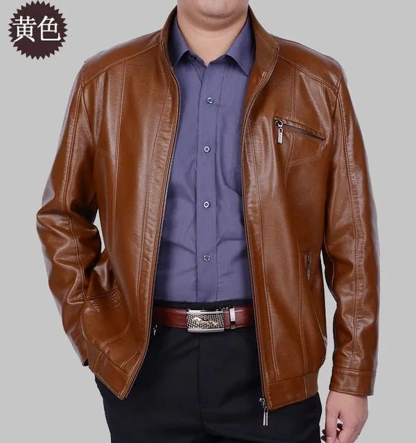 The New Spring 2017 Sheep Skin Man Leather Coat High-grade Leather Bomber Jackets