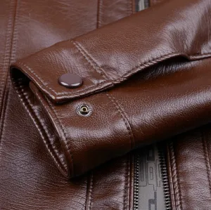 The New Spring 2017 Sheep Skin Man Leather Coat High-grade Leather Bomber Jackets