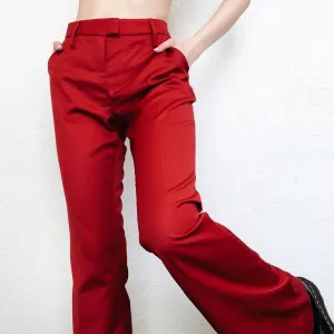 Vintage Red Flared Slacks