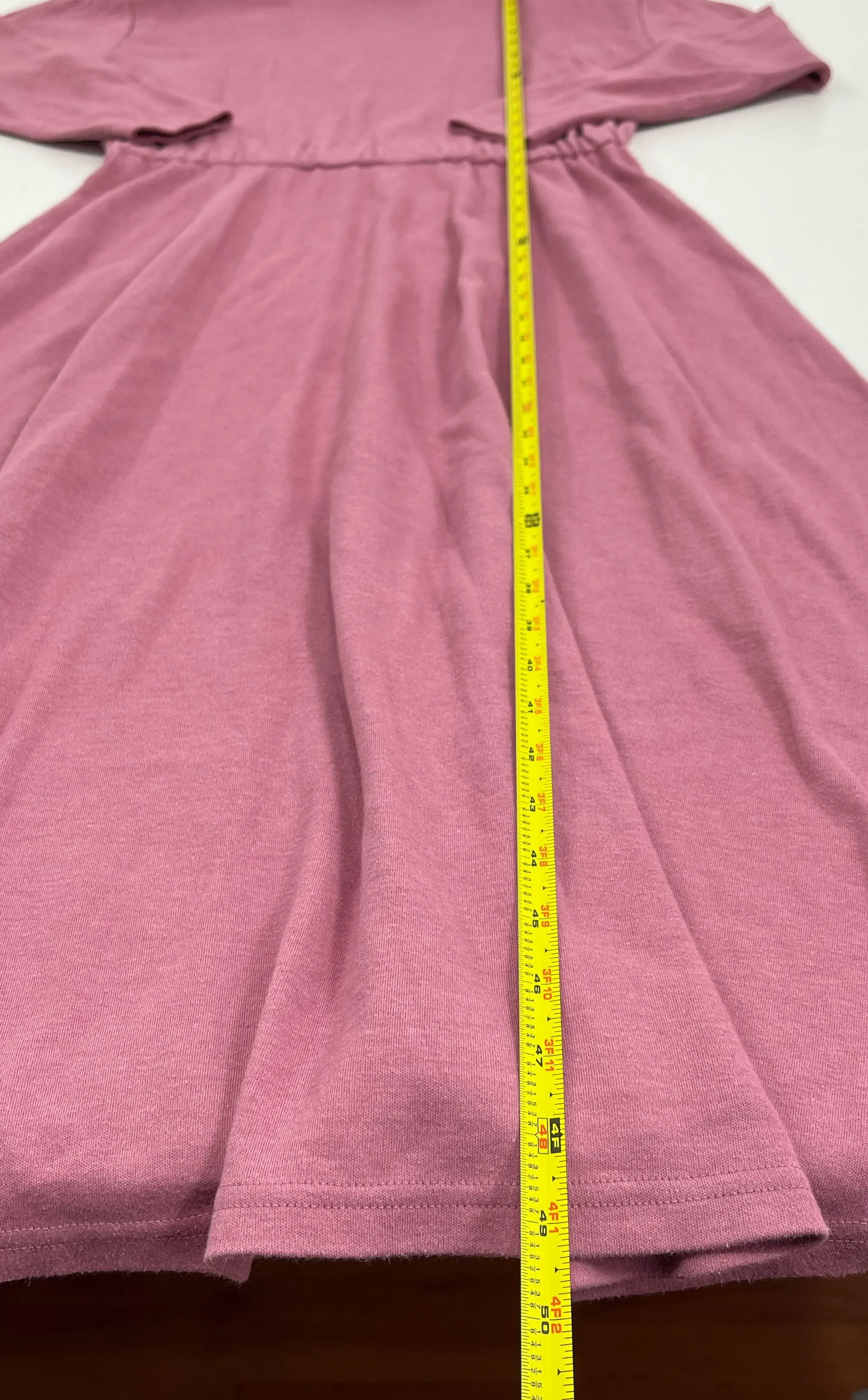 Vintage Women's FADS Pink Knit Long Sleeve Maxi Dress - Size Small