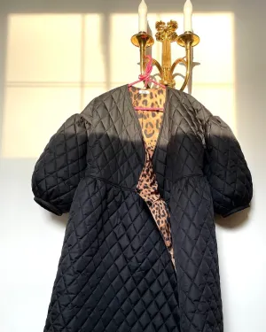 Waffle Loose Long Cotton Coat