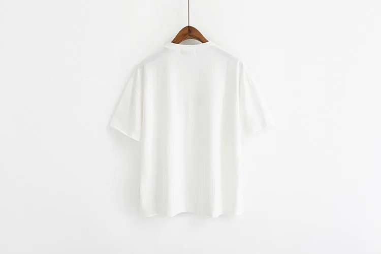 Walking On The Moon Embroidered Tee