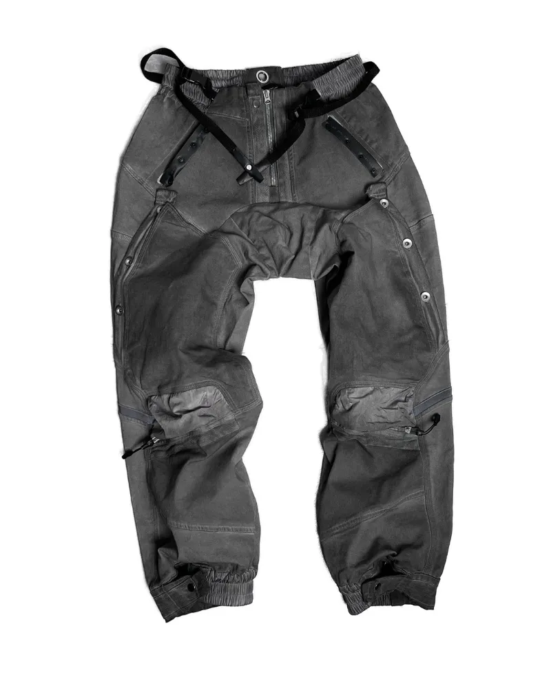 Wasteland Wear 3D Cut Distressed Double-Layer Cargo Pants