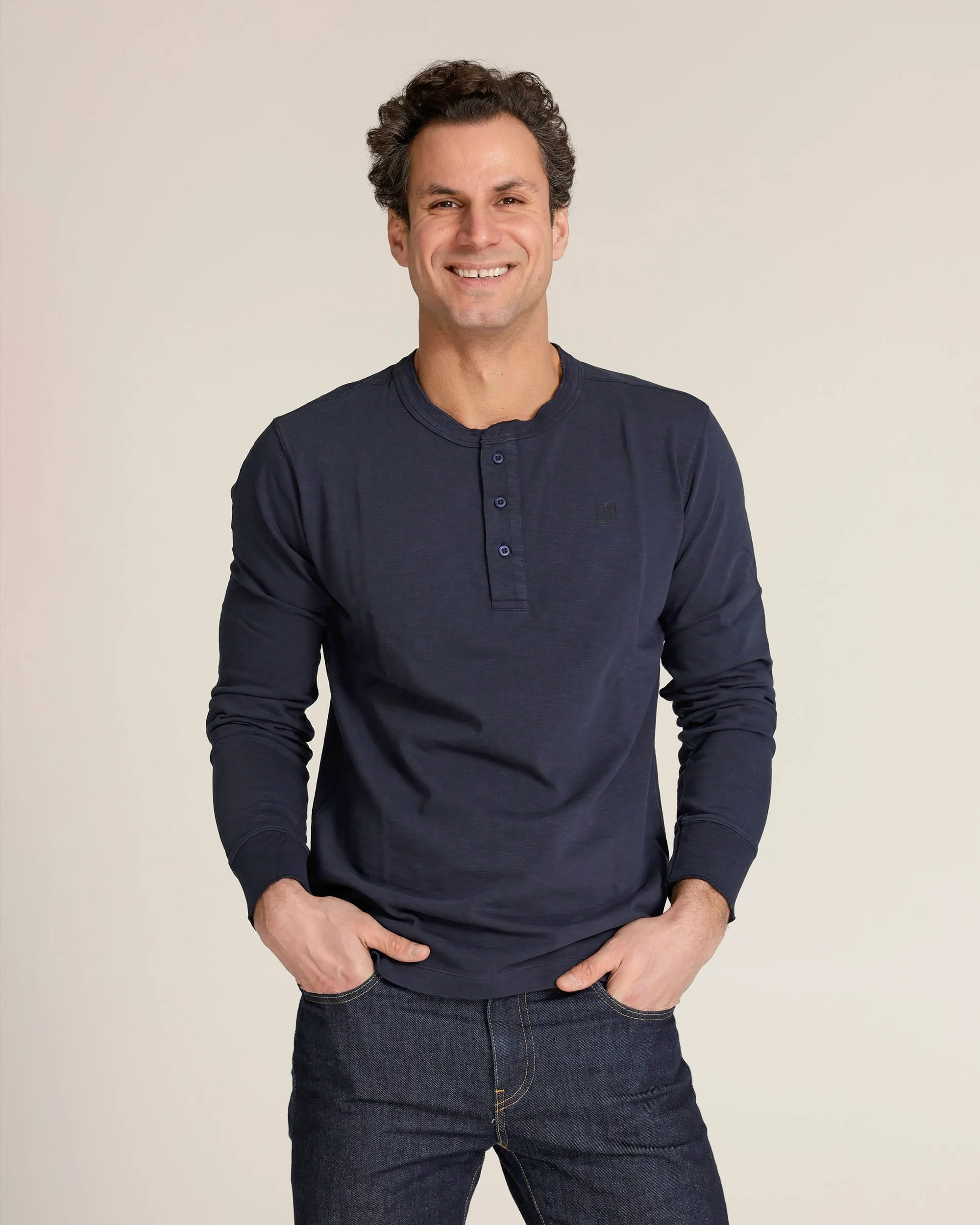 Wayne | Long Sleeve Henley Shirt