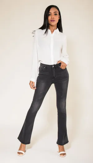 Wholesale Grey Flared Trousers