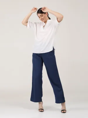 Women Organic Cotton Solid  Kimono Top