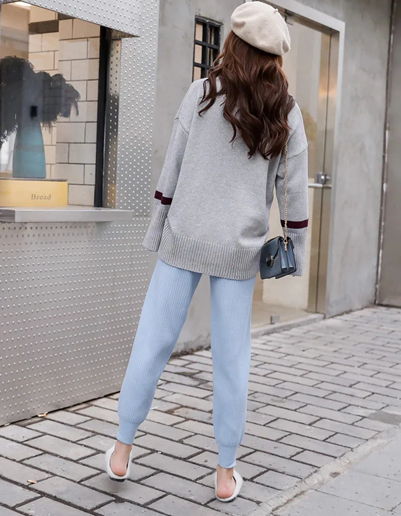 Women's Autumn/Winter Casual Warm Mid Waist Pants
