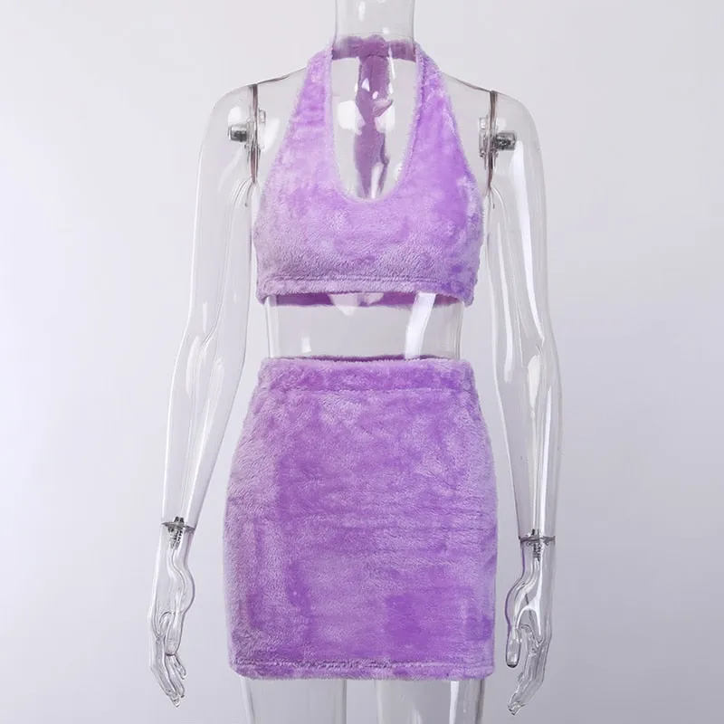 Women's Summer Slim Stretchy Two-Piece Dress