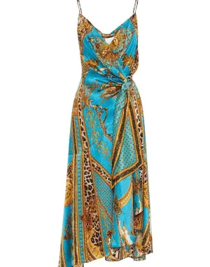 Wrap Dress With Ruffle Hem